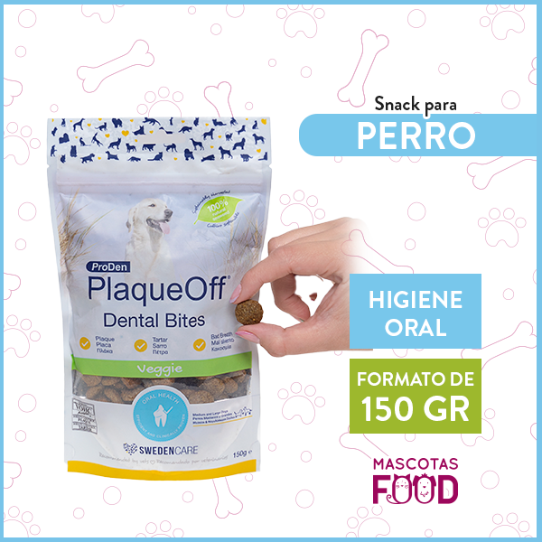 Snack Dental para perros raza mediana-grande PlaqueOff® ProDen 150 GR 2 Snack Dental para perros raza mediana-grande PlaqueOff® ProDen 150 GR - Imagen 2