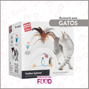 Juguete Interactivo para Gatos GiGwi Pet Droid Feather Spinner