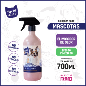 Eliminador de olores con gatillo para Mascotas fuchi.chao 700 ML