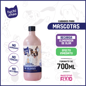 Recarga eliminador de olores de Mascotas fuchi.chao 700 ML