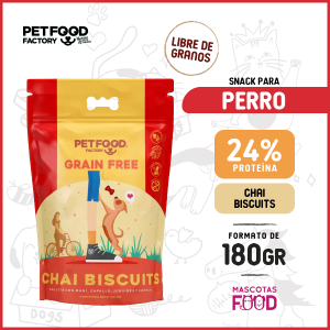 Galletas para Perros Libre de granos Petfood Factory Sabor Chai Biscuits 180 GR.