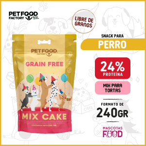 Mix para tortas para Perros Libre de granos Petfood Factory 240 GR.