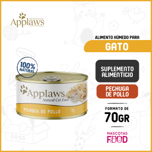 Alimento húmedo para gatos Applaws Sabor Pollo 70 GR