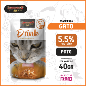 Alimento húmedo Drink sabor Pato Leonardo 40 GR