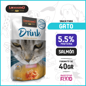Alimento húmedo Drink sabor Salmon Leonardo 40 GR