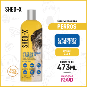 Suplemento para evitar caída excesiva de pelo para Perros Shed-X  473 ML