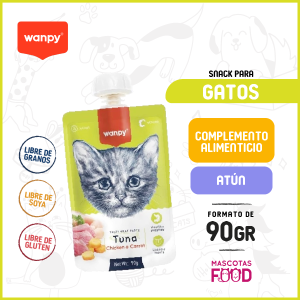 Compota para Gatos Wanpy sabor Atún 90 GR