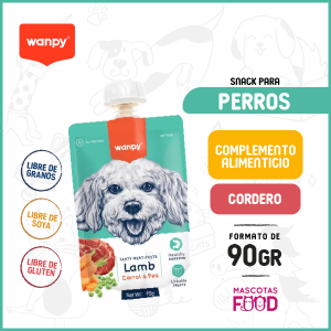 Compota para perros Wanpy sabor Cordero 90 GR