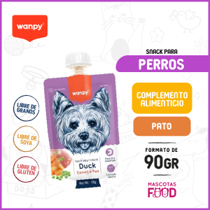 Compota para perros Wanpy sabor Pato 90 GR
