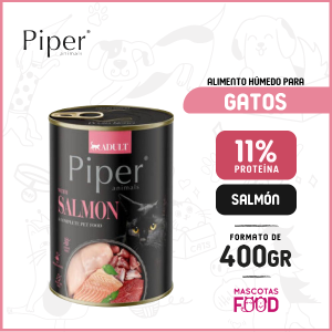 Alimento húmedo para Gato Piper Animals sabor Salmón 400grs.