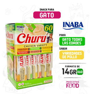 BOX Churu de variedades de Pollo Inaba 60 unidades