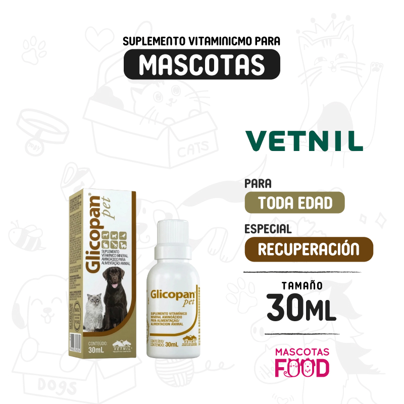 Suplemento Glicopan Pet para mascotas 30 ML 1 Suplemento Glicopan Pet para mascotas 30 ML