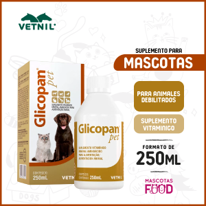 Suplemento Glicopan Pet para mascotas 250 ML
