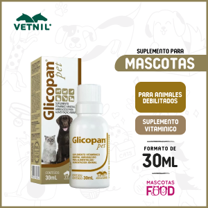 Suplemento Glicopan Pet para mascotas 30 ML