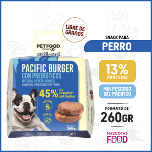 Hamburguesa de pescado con Prebióticos para Perros Petfood Factory 260 GR