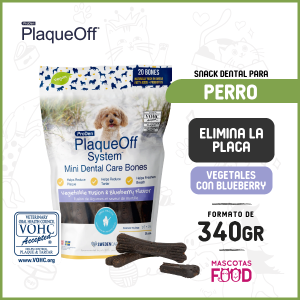 Mini Snack cuidado dental Proden PlaqueOff Sabor Vegetales y Blueberry 340 GR