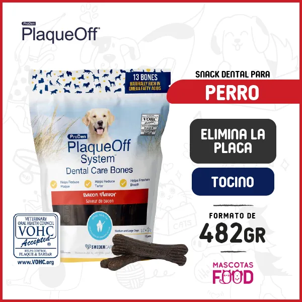 Snack cuidado dental Proden PlaqueOff Sabor Tocino 482 GR