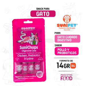Suni chups Pollo cuidados digestivos 4 Tubitos