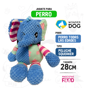 Juguete Squeaker Elefante Wonder dog 28 CM