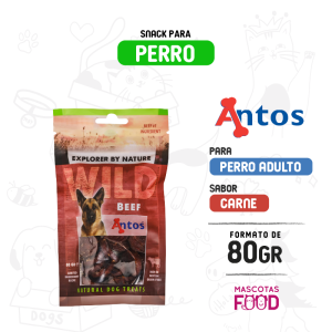 Snack para perros Antos Wild Carne 80 gr