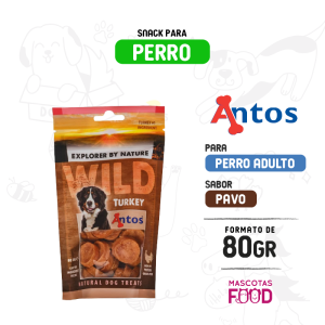 Snack para perros Antos Wild Pavo 80 gr