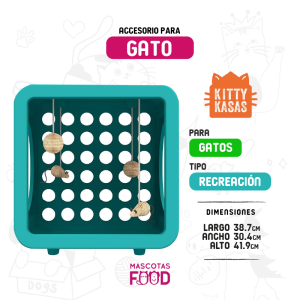 Kitty Kasas para Gato Zona de recreación Verde Azulado