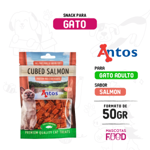 Snack para Gatos Antos Wild Cubitos de Salmon 50 gr