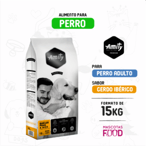 Alimento para Perro Amity Premium Sabor Cerdo Iberico 15 KG