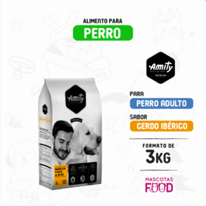 Alimento para Perro Amity Premium Sabor Cerdo Iberico 3 KG