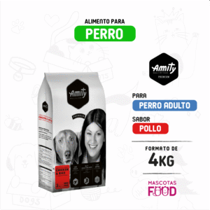Alimento para Perro Amity Premium Sabor Pollo 4 KG