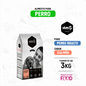 Alimento para Perro Amity Premium Sabor Salmon 3 KG