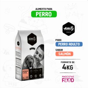 Alimento para Perro Amity Premium Sabor Salmon 4 KG