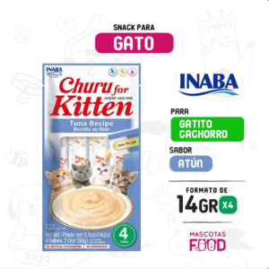 Snack para Gatitos (Kitten) Inaba Churu sabor Atún 56GRS.