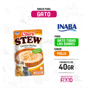 Alimento húmedo Churu Stew Chicken para gato INABA Pollo 40 GR