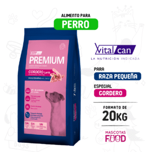 Alimento Perro Adulto Raza pequeña VitalCan Sabor Cordero 20 KG