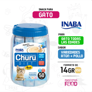 Frasco Churu DIET Variedad Pollo y Atún 50 unidades