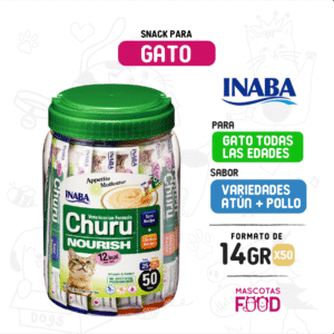 Frasco Churu Nourish Variedad Pollo y Atún 50 unidades
