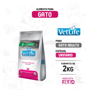 Alimento para Gatos Cuidado Urinario Vetlife 2 KG