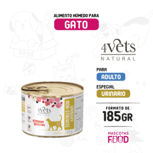 Alimento húmedo Cuidado Urinario para Gato 4Vets 185 GR
