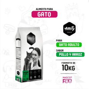Alimento para Gato Amity Premium Sabor Pollo 10 KG
