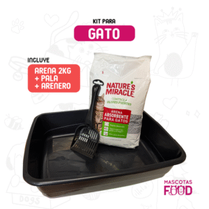 Kit arenero + palita + arena sanitaria 2 KG