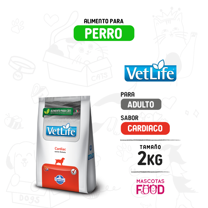Vetlife para Perro Cuidado Cardiacos 2 KG
