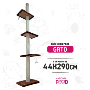 Rascador Gato Torre de Babel 27 x 44 x 290 cm
