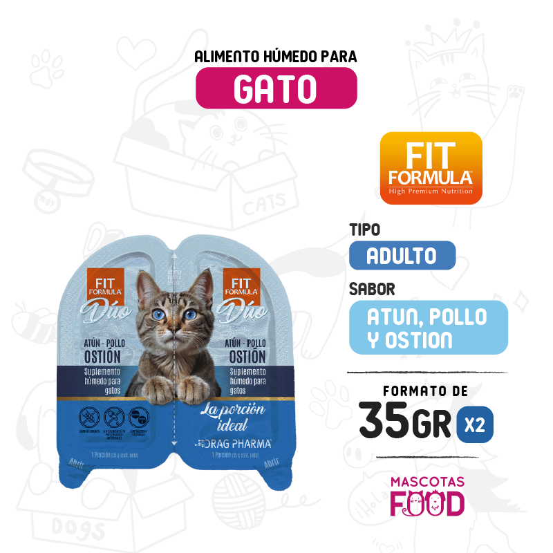 Fit Formula DUO sabor Atún pollo y ostión