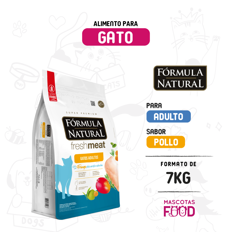 Formula Natural para Gato adulto sabor pollo 7 KG