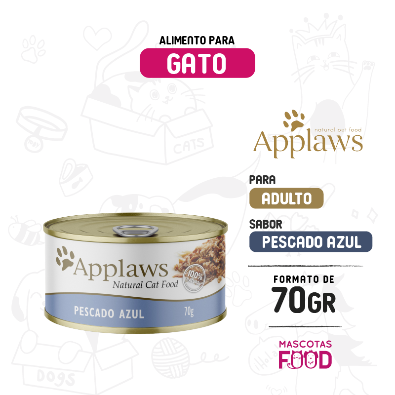 Latita Applaws para Gato Sabor Pescado azul 70 GR