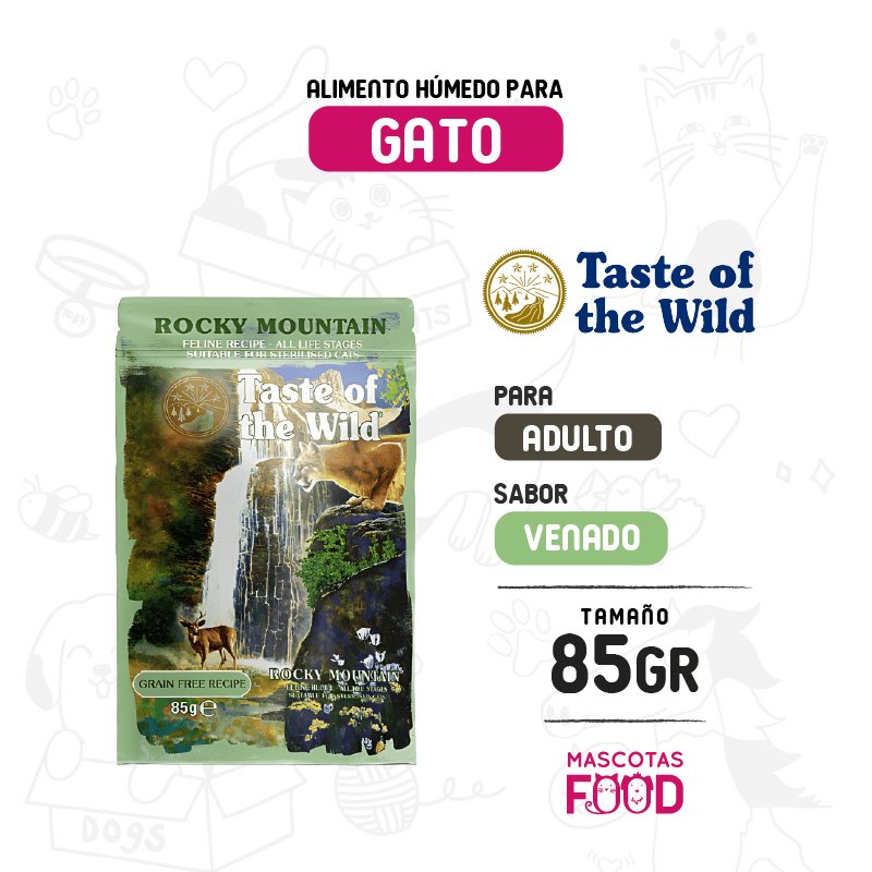 Pouch Taste of the Wild Rocky Mountain 85 GR