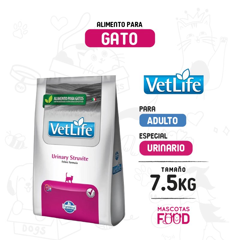 Vetlife para Gatos Cuidado Urinario 7.5 KG