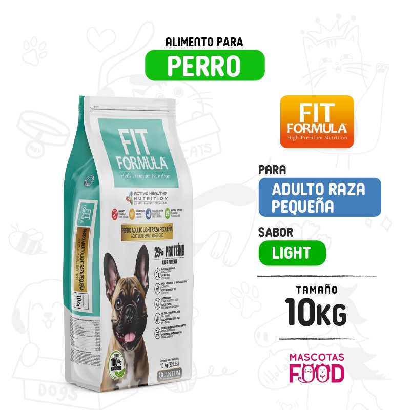 Fit Formula Light para Perro Raza pequeña 10 KG