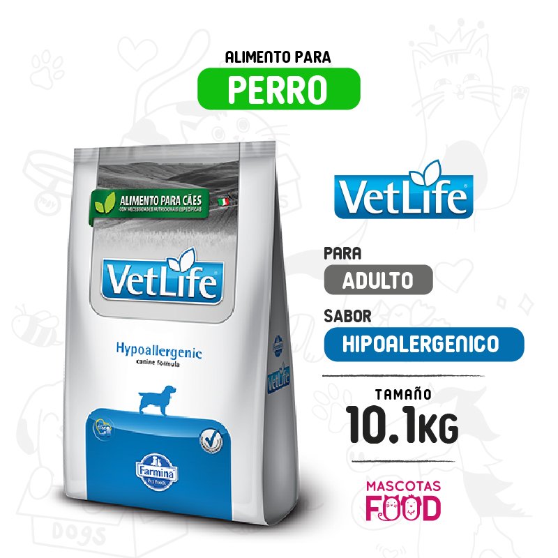 Vetlife para Perro Hipoalergenico 10.1 KG